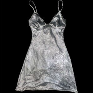 Salty Shimmering Silver Dress